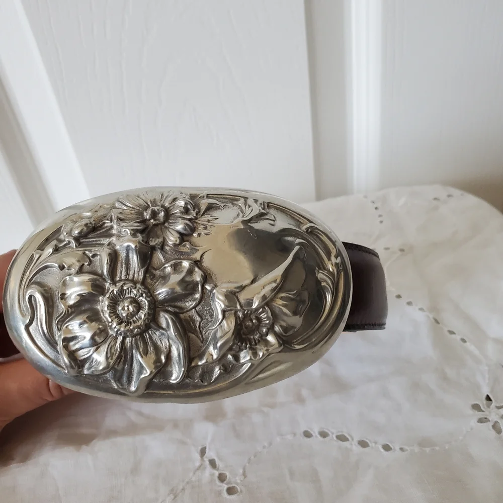 Vintage Art Nouveau Belt Buckle